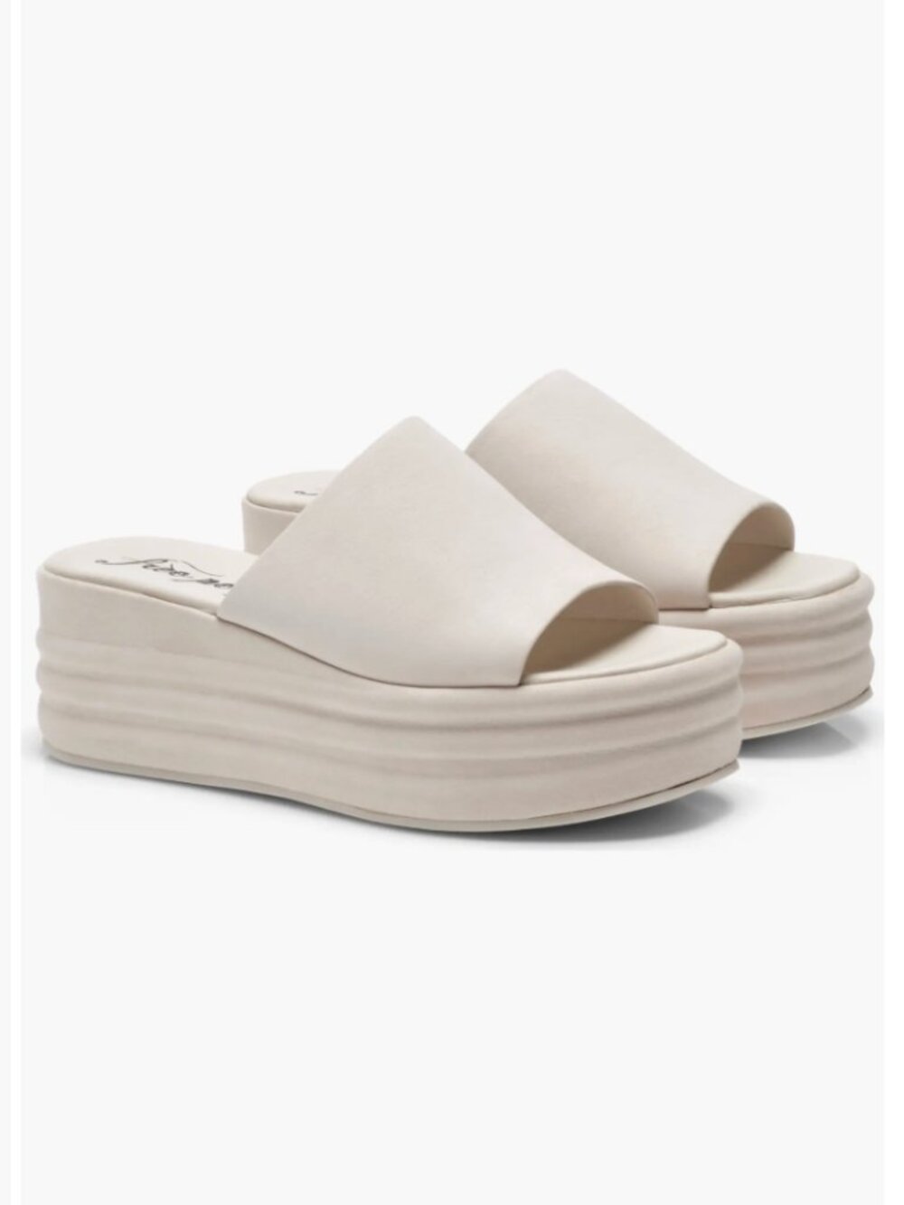 Free People Harbor Platform Sandals - Vanilla Sz 8
